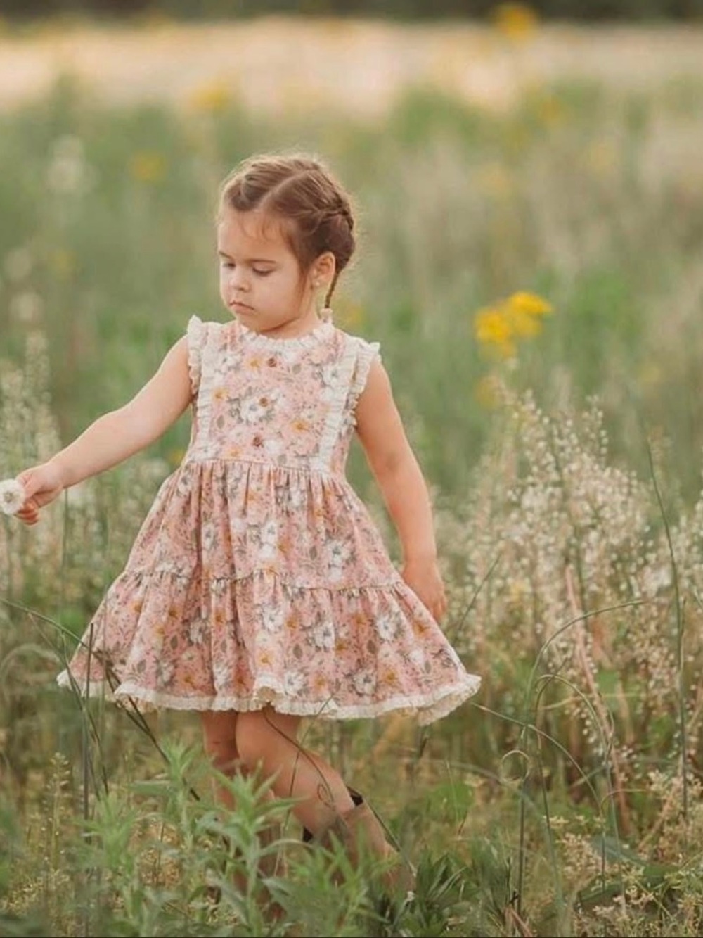 NIB Love and Grow Clothing Dandelion Zoey 2T Fall Floral Toddler Dress